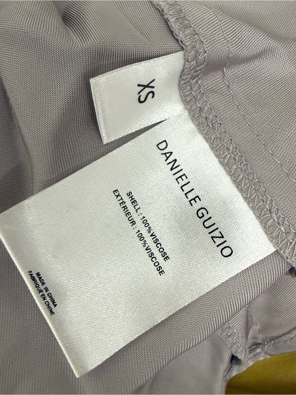Guizio Cowl Slip Mini Dress Ice Grey Crystal Chain Open Back XS NWOT MSRP $288 - Picture 8 of 10